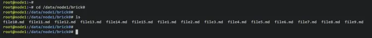 data replicated node1
