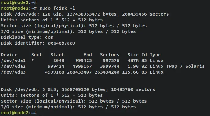 list disks