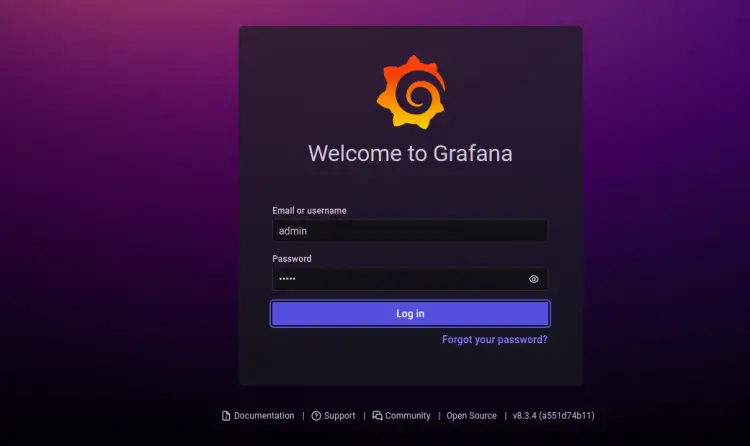Grafana Login