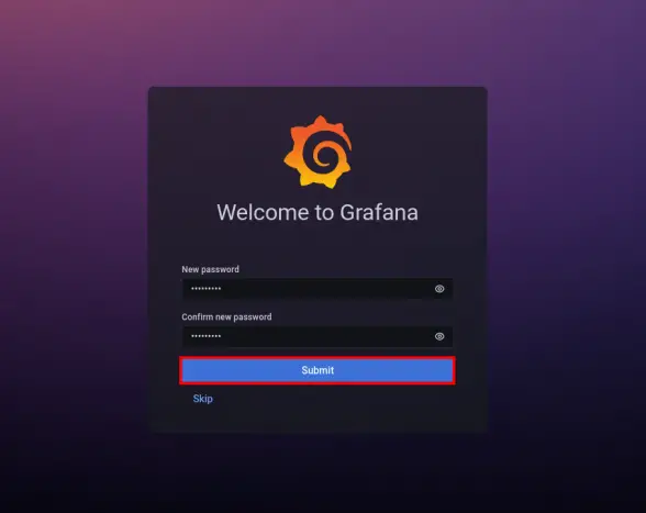 grafana change admin