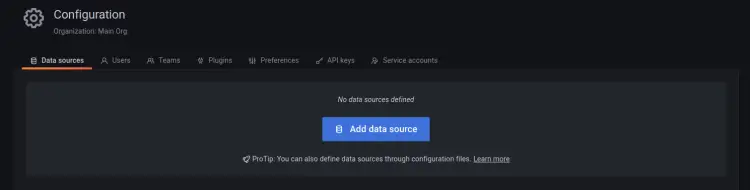 add data sources