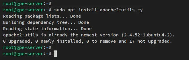 install apache2-utils