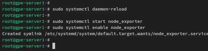 start enable node-exporter