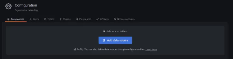 add data sources