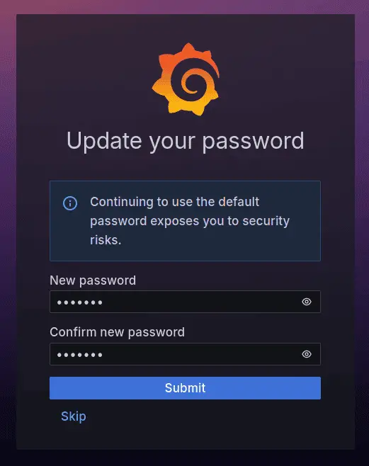 change password