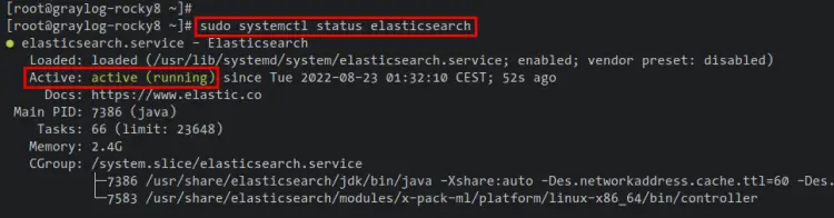 check elasticsearch