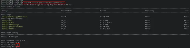 install SEL:inux management tools