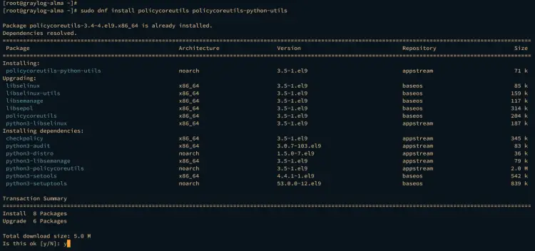 installing selinux tools