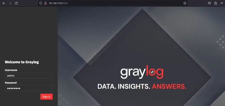 graylog login