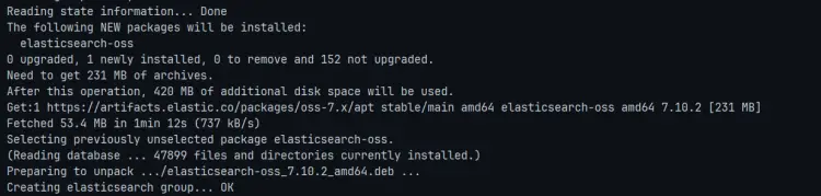 install elasticsearch