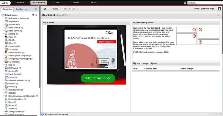 i-doit dashboard