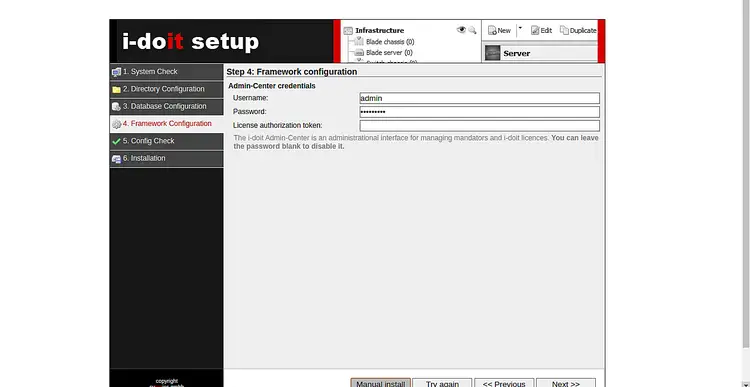 Admin user details