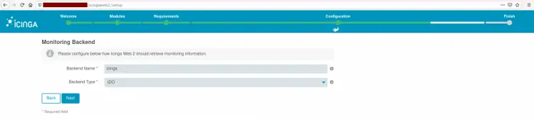 Monitoring Backend Icingae2 IDO