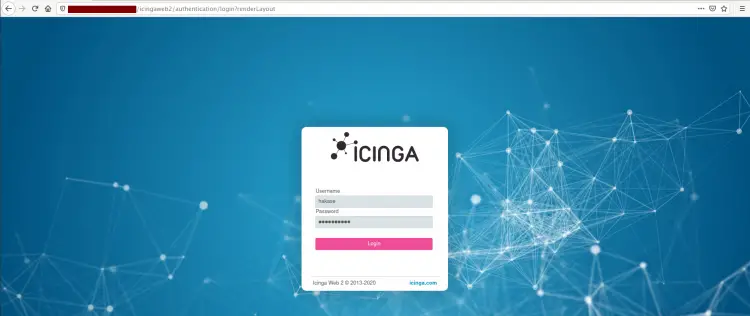 Icinga Login Page