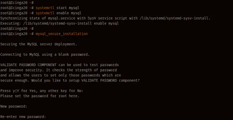 Setup MySQL root Password