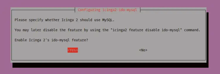 Install Icinga2 IDO MySQL 