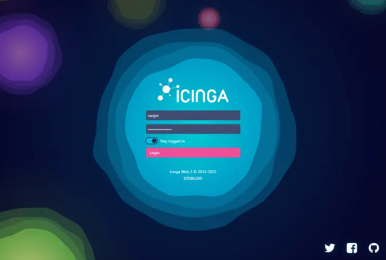 Icinga Web Login Page