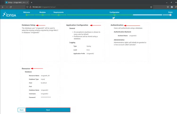 icinga web 2 checks all installation configuration