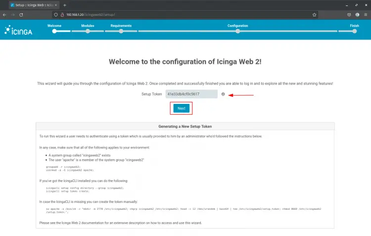 icinga web 2 installation and configuration