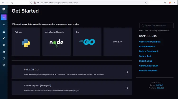 influxdb dashboard
