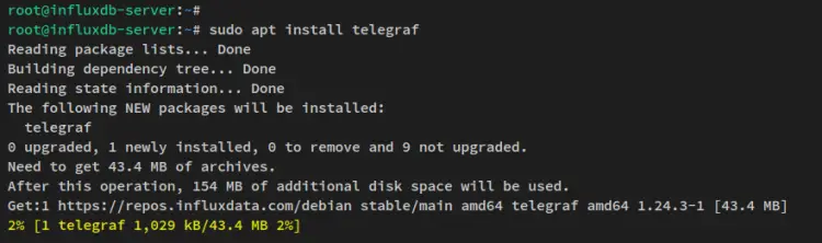 install telegraf