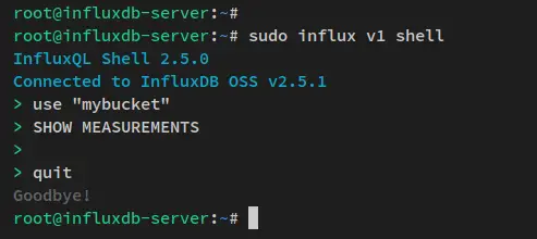check telegraf via terminal