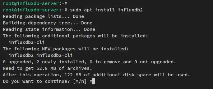 install influxdb