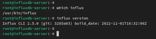 verify influx