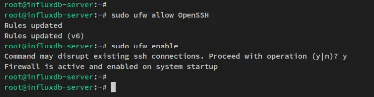 enable ufw