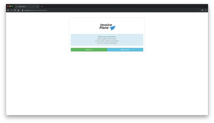 InvoicePlane web installer