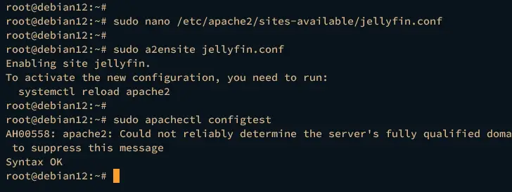 setup apache2
