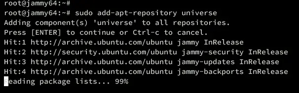 enable universe