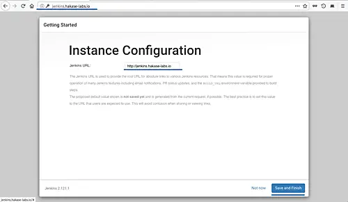 Instance configuration