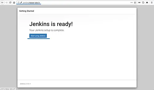 Jenkins is ready