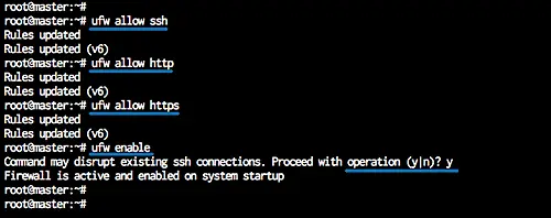 Configure UFW firewall