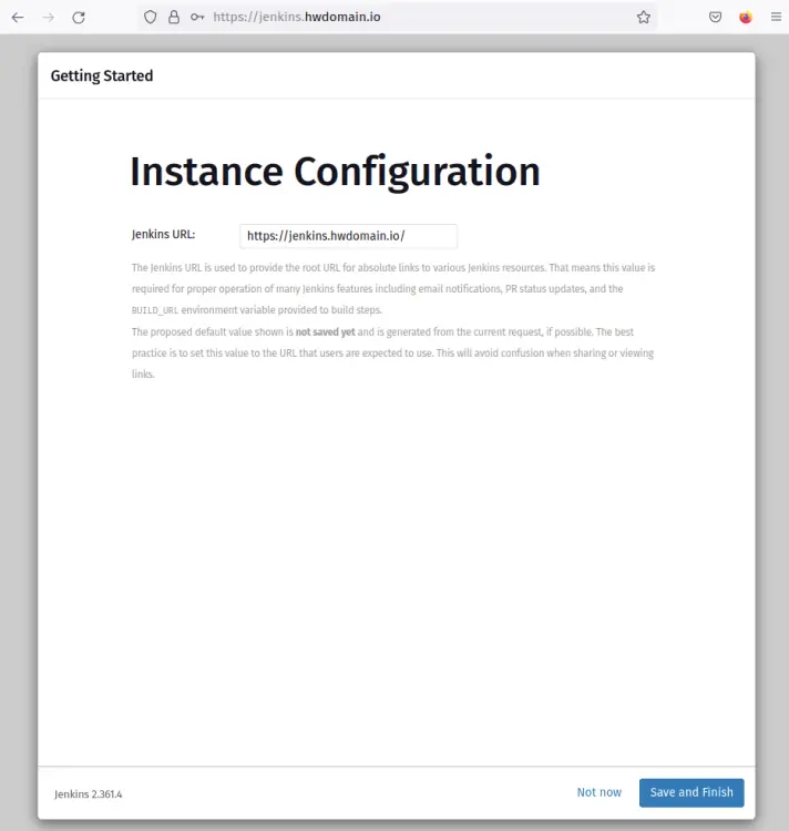 instyance configuration