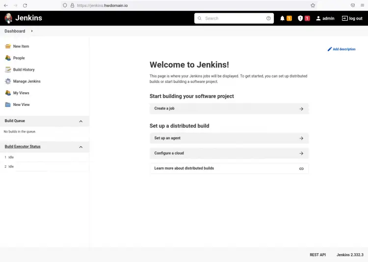 jenkins dashboard