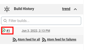 jenkins build history