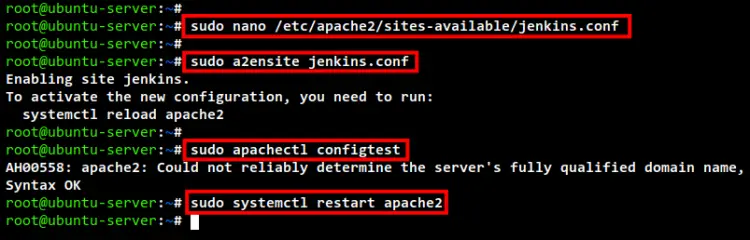 setup apache2 reverse proxy jenkins