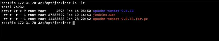 Extract Apache-Tomcat package