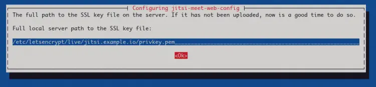 Private key SSL Jitsi