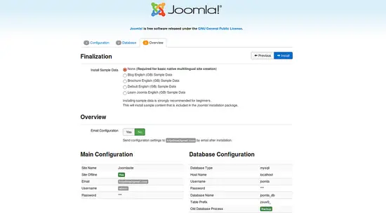 Finalize installation