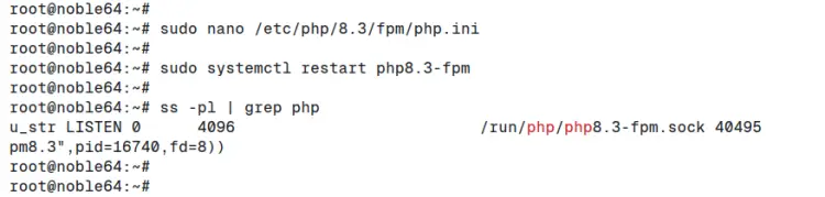 php-fpm sock file