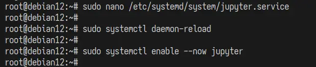 jupyter systemd