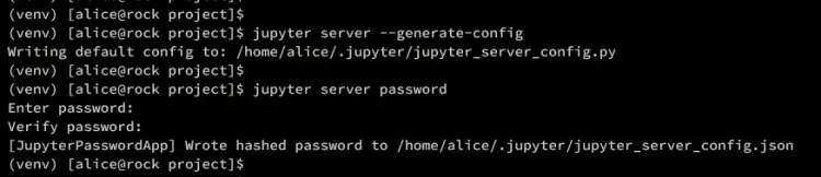 generate password jupyter server