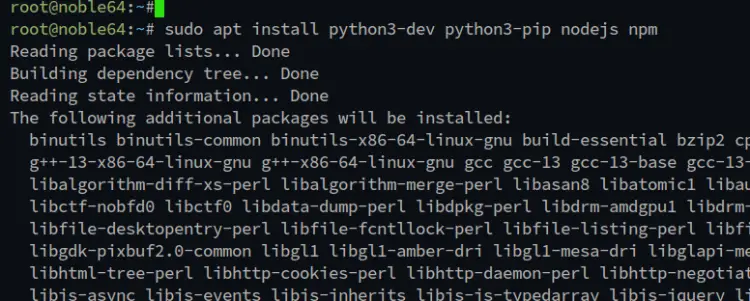 install dependencies
