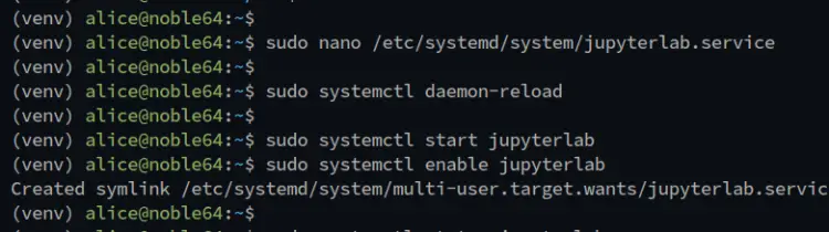 jupyter systemd