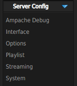 Ampache Server Config Section