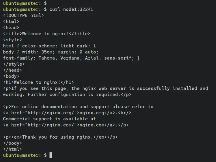 nginx index node1