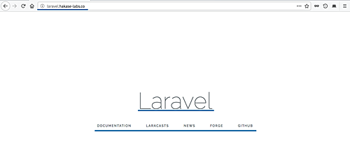 Laravel successfully installed